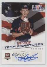 2015 Panini USA Baseball Signatures Blue Ink 148/299 Tony Jacob #21 Auto 0a2