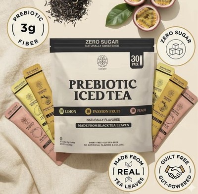 Prebiotic Combo Variety Pack Lemon, Passion Fruit & Peach Digestive & Gut Health