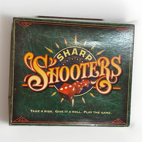 SHARP SHOOTERS Vintage Family Dice Board Game Milton Bradley 1994 Complete