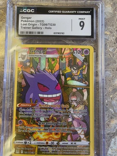 CGC 9 Gengar TG06/TG30 Pokemon Lost Origin Trainer Gallery Sword Shield