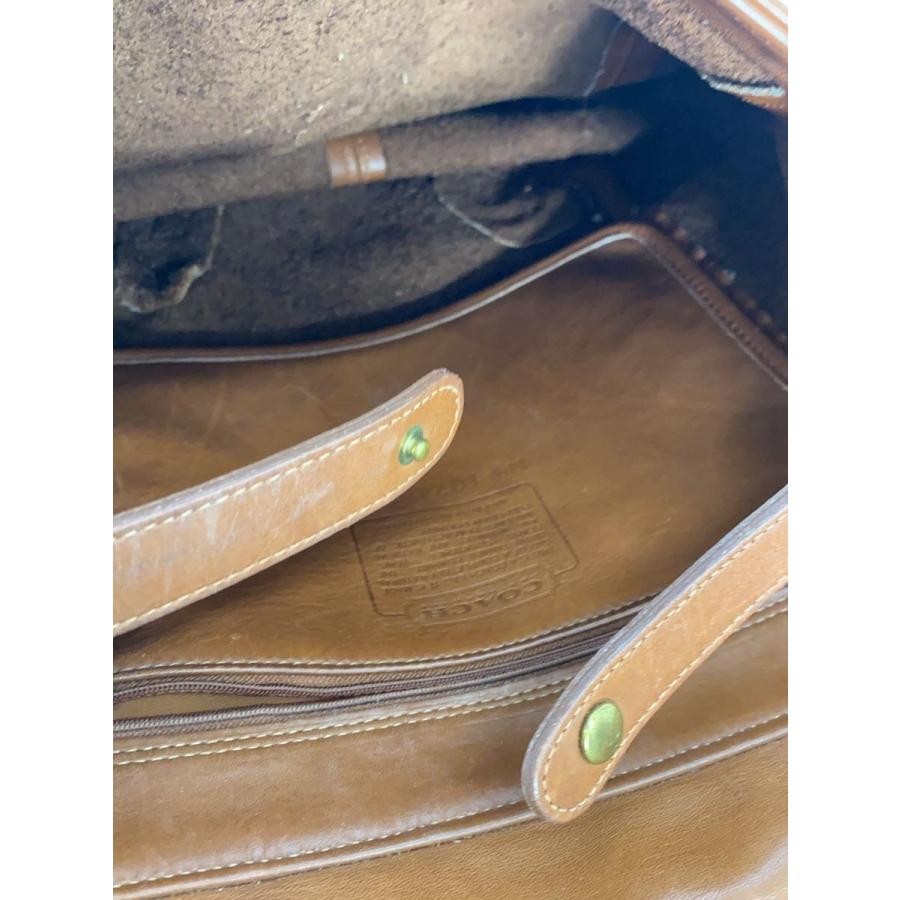 COACH Backpack Flap Leather Brown Versatile - image 6