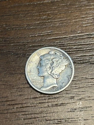 1938D Mercury Dime VF