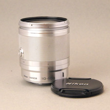 Nikon 1 NIKKOR 10-100mm f/4-5.6 VR Lens Silver TESTED WORKING