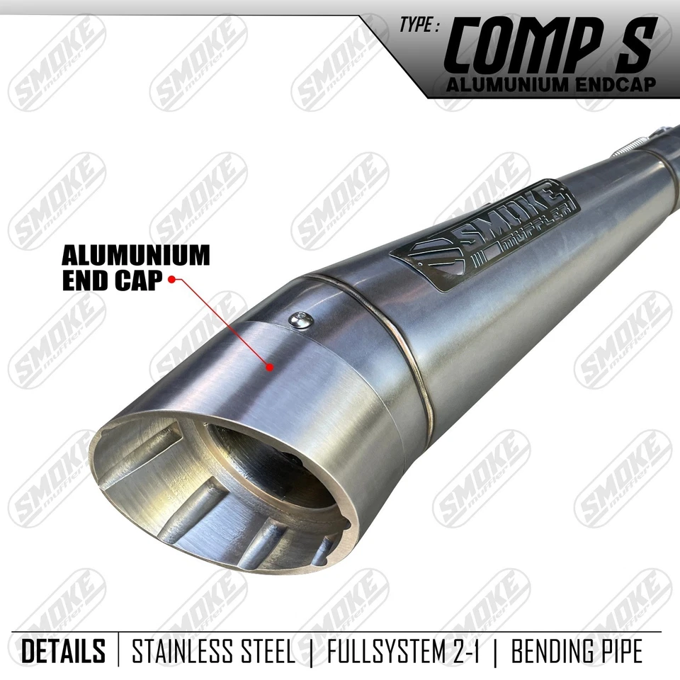 Tubos de escape personalizados 2012-2017 para Harley Davidson Softail Slim sistema completo 2-1 Foto 4 de 4