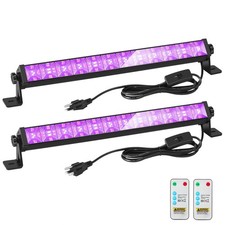 48W LED Black Light Bar with Remote and SwitchBlacklight Bars with Plug and 6