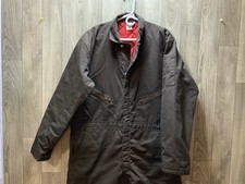 Men's Insulated Coveralls Quilted Lining Size Large Gray USA
