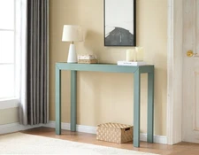 Kings Brand Furniture Modern Entryway, Living Room Console Sofa Table, Ice Blue
