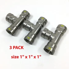 Lot of 3 NIBCO BenchPress 1" x 1" x 1"  G PCH211 Press Tee (2099300HPC)