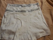 Polo Ralph Lauren 2-Pack Classic Fit Cotton Knit Boxer Briefs Large White