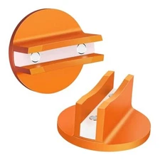 Grooved Floor Jack Adapter for Pinch Weld,Jack Accessories for Car, Orange-2PCS