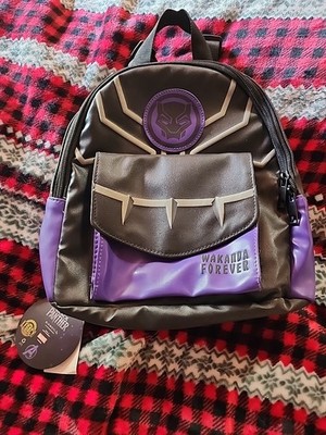 Black Panther - Wakanda Forever - Mini Backpack - Black/Purple - Bioworld