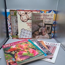 Lot of 10 Misc Quilting Books crazy quilt,travel, firework,wedding ring,safari