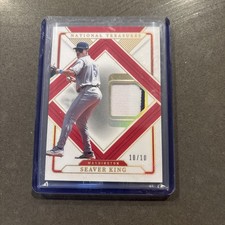 2025 Panini National Treasures Seaver King Treasured Threads gold 10/10 bookend 