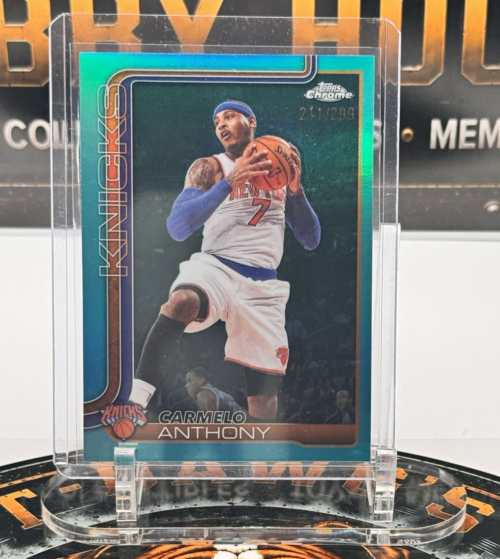 2026 Topps Chrome Carmelo Anthony Teal #148 /299