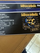 2 Stück  Böse Onkelz Wien Sitzplatz