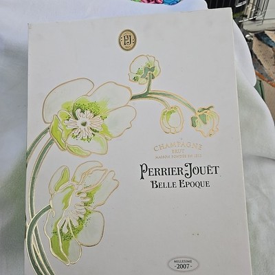 PERRIER JOUET CHAMPAGNE. BELLE Epoque. Champagne Flutes.  No Bottle 