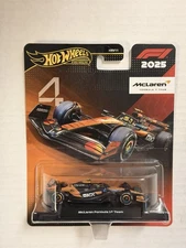 Hot Wheels Premium Team McLaren Formula One Lando Norris #4 New F1 2025