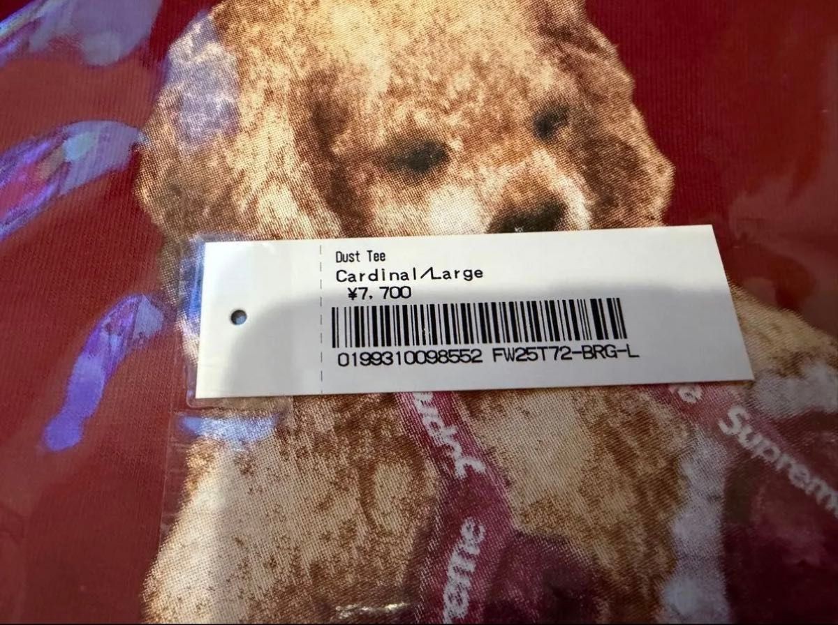 Brand new Supreme Dust Tee Cardinal L size From Japan 3