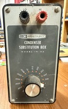 Vintage 1960s Heathkit Condenser Substitution Box ~  Model IN-22 W/ Lead Testers