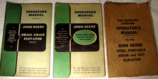 Lot of 2 Vintage Original John Deere Grain Hay 50 Elevator Operator Owner Manual