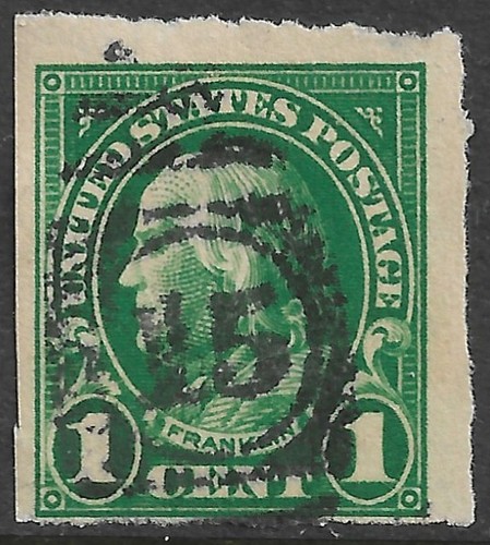 USA #575 1c. Franklin Ausgabe gebraucht sehr schön