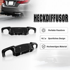 Karosserie Tuning Sport Schwarz Glanz Heckdiffusor F�r BMW 5er F10 F11 11-16