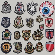Mixed Lot Embroidered Patches Iron On Sew On Badge Applique for Clothing DIY