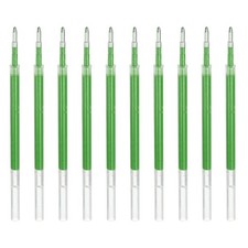 10Pack 1mm Gel Pen Refills for Coloring, Broad Point Sparkle, Light Green