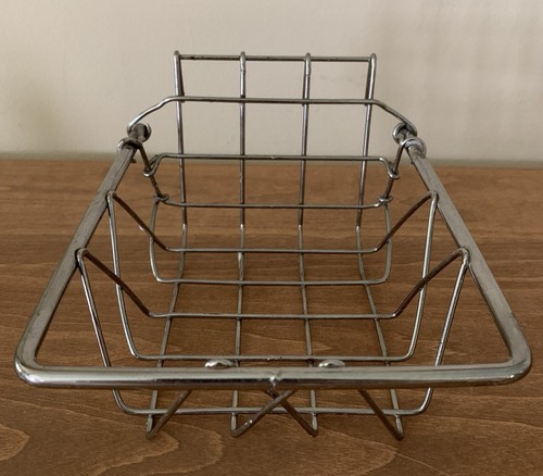 Pet Rabbit Cage Hay Feeder Hanging Basket Holder Stainless Steel Metal Frame