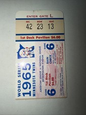 1965 World Series Ticket Stub Game 6!! 