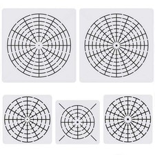 5 Pieces Mandala Dot Painting Tool Stencils Template Set, 8/12/16 Segment Dot...