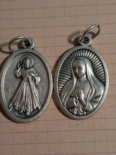 Divine Mercy Jesus With The Blessed Mother On Reverse Medal Made In Italy