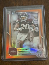 2025 Bowman Chrome U Football Johnnie Daniels Orange Refractor #'d 04/25