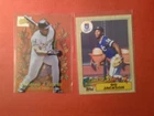 Frank Thomas 1995 Fleer Season Crowns 9 of 10 and Bo Jackson 1987 Topps Rookie