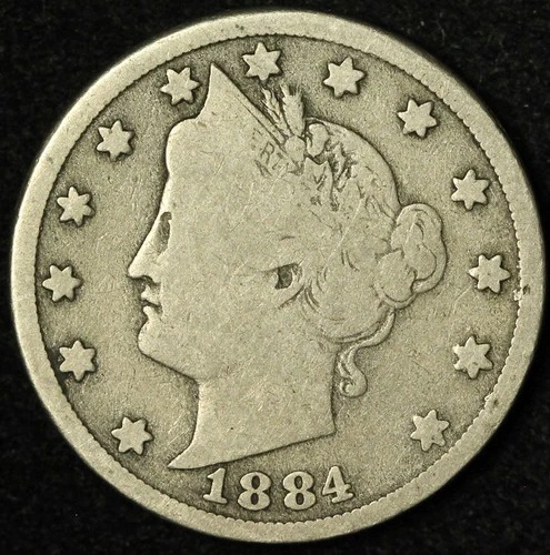Photo of a 1884-P Liberty Nickel from an eBay listing that sold on Jul 22, 2026