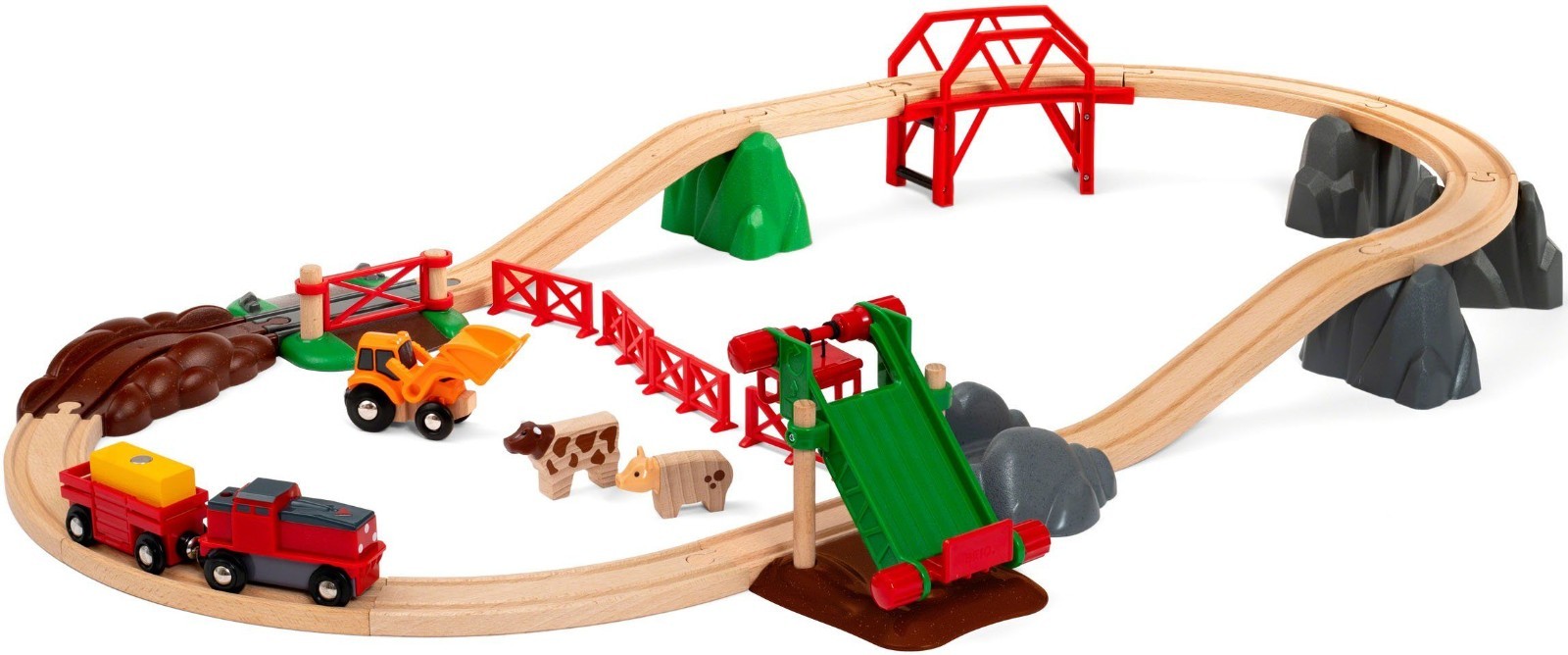 BRIO 33984 Bauernhof-Zugset mit Tieren, 30 Teile - Bild 14