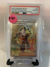 Pokémon TCG Ethan's Adventure Full Art Trainer Card Psa 10