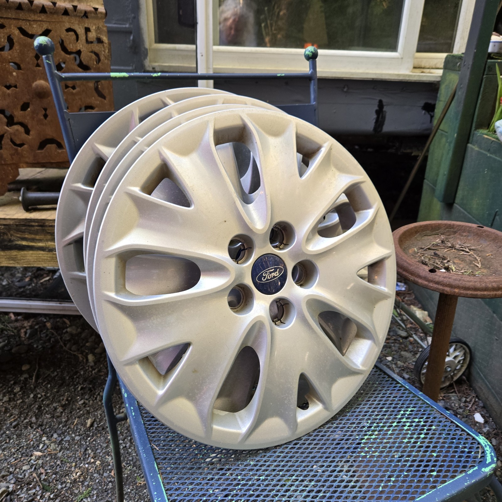 2013-2020 Ford Fusion Wheel Covers Hub Caps Set of 4 DS7C-1130-AXA