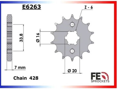 Ritzel Gehäuseauslass 14 Zähne YAMAHA MT 125 WR 125 R X YZF-R125 BETA 125 RR