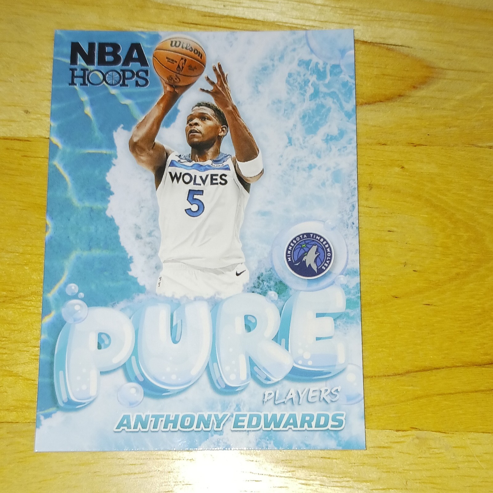Panini 2024-25 NBA Hoops Basketball Anthony Edwards #4 Pure Players Insert