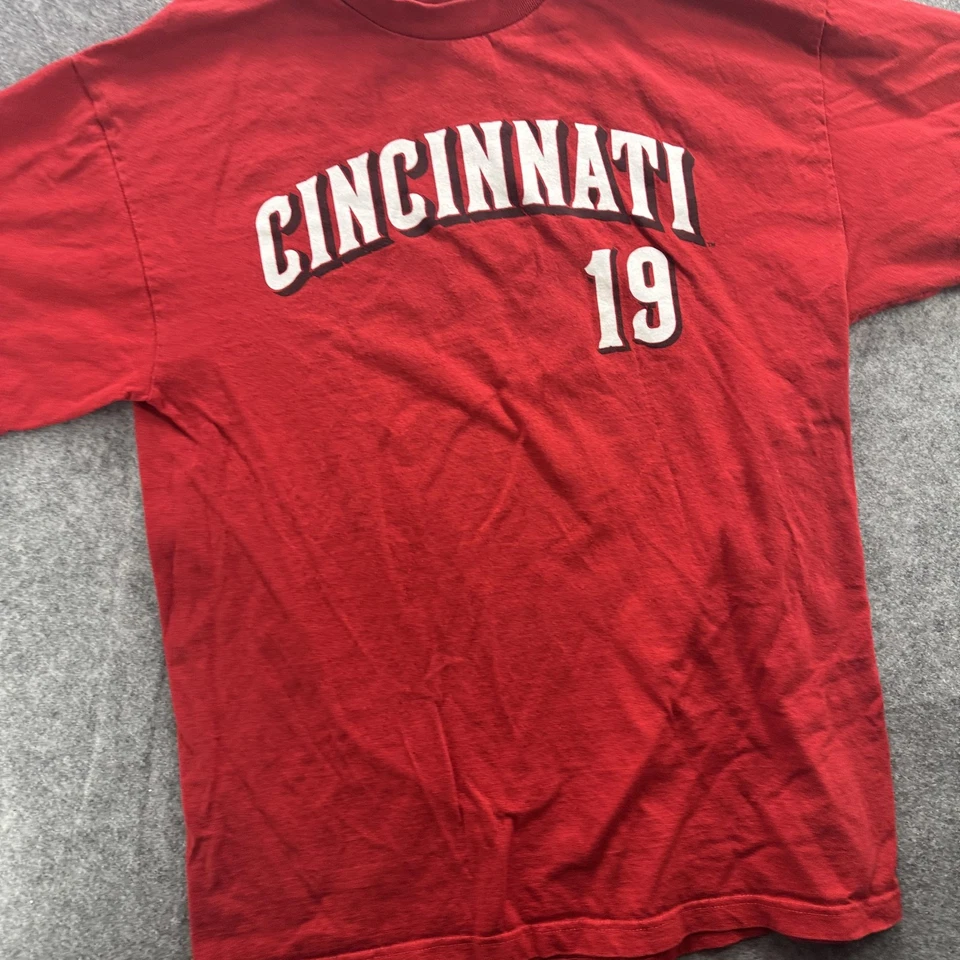 Camisa de béisbol de los Rojos de Cincinnati para hombre grande roja MLB Joey Votto 19 genuina Foto 4 de 4