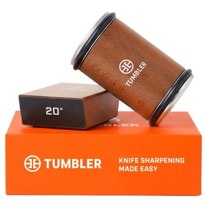 The Original Tumbler Rolling Knife Sharpener  (Wood) 1 Pack, Wood