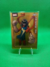 2026 Topps Chrome Marvel Ms. Marvel SSP Rare /50 Gold Refractor #83