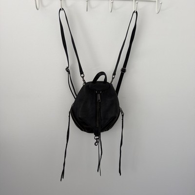 Rebecca Minkoff Women's Julian Medium Black Leather Backpack NWT