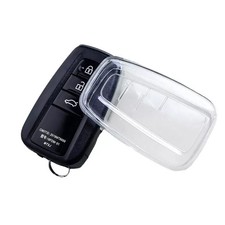 1x Transparent Clear Smart Car Key Fob Cover For Toyota Corolla Cross 2021-2023