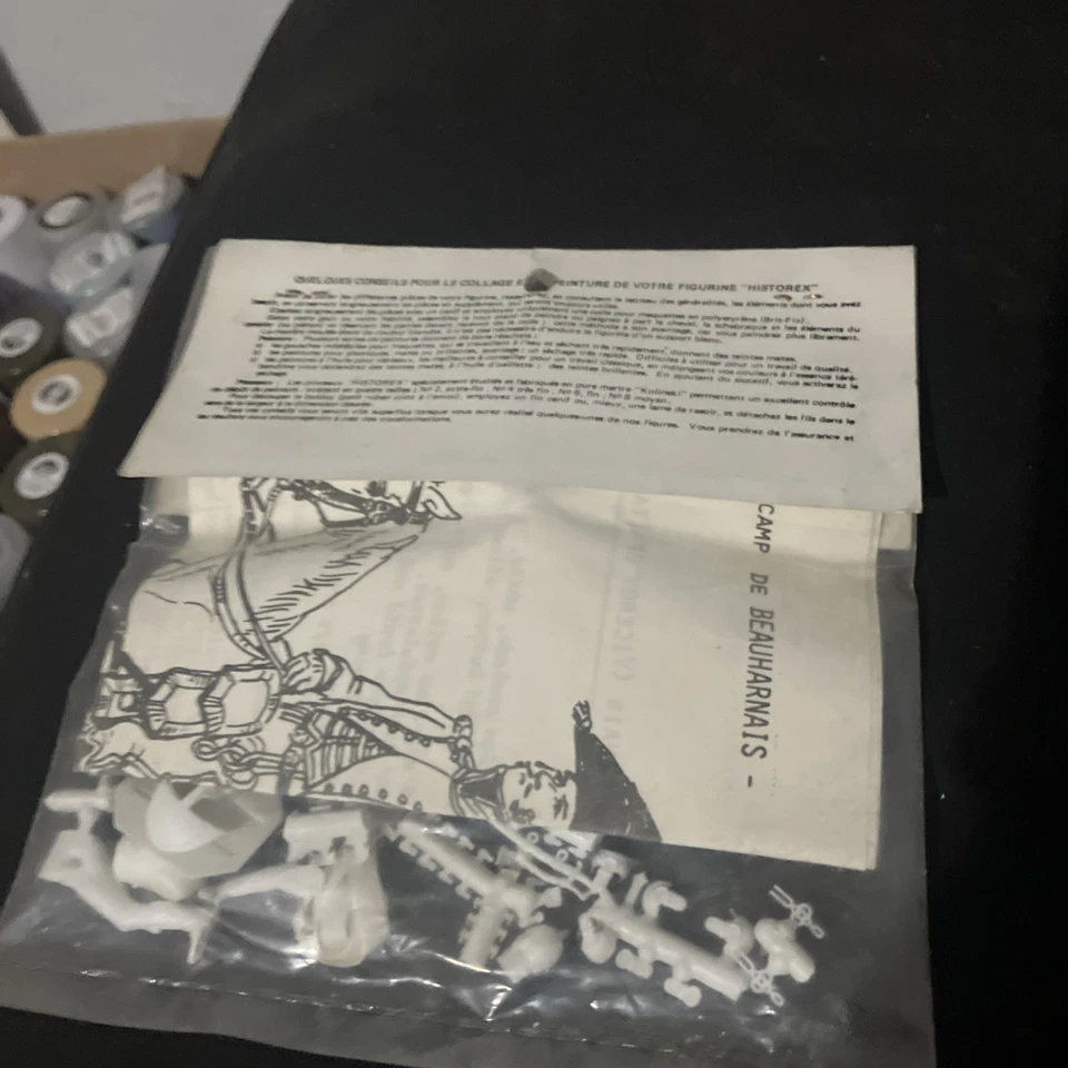 Figuras de soldados em miniatura vintage seladas Historex 54 mm infantaria De Ligne 1804 - Imagem 2 de 2