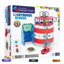MAGNA-TILES Lighthouse Rescue 26-Piece Magnetic Construction Set MT-1041