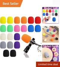 20 Pack Mini Headset Mic Foam Covers,Small Microphone Windscreens Headset for...