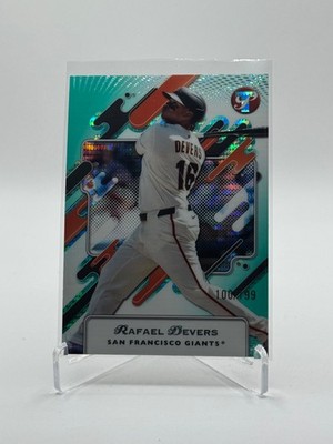 2025 Topps Pristine, Aqua, Rafael Devers, /199, 79