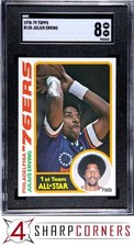 1978 TOPPS #130 JULIUS ERVING 76ERS HOF SGC 8